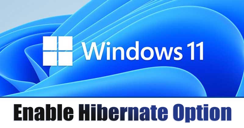 Как включить & amp;  Добавьте Hibernate в меню "Пуск" в Windows 11