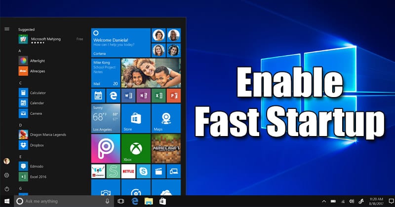 Как включить быстрый запуск Windows 10 ПК в 2021 году