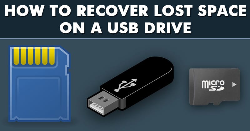 Как восстановить потерянное / незанятое пространство на USB-накопителе
