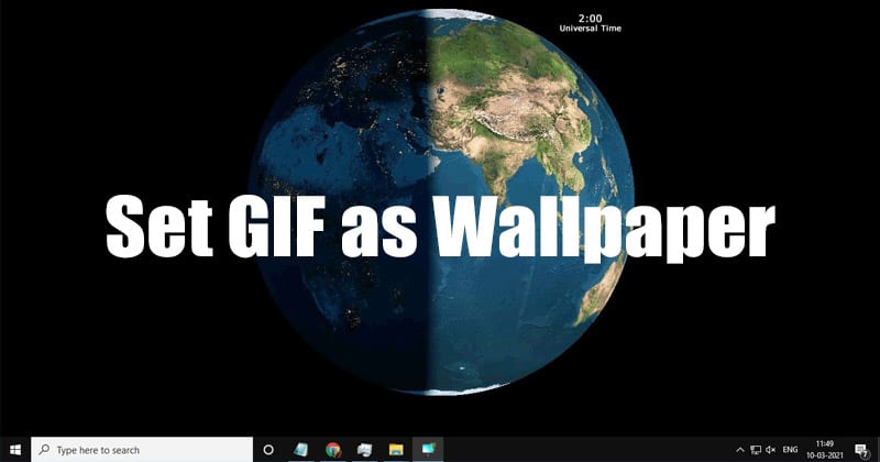Как использовать анимированный GIF в качестве обоев рабочего стола в Windows 10