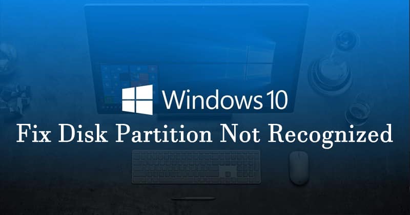 Как исправить раздел диска, не распознаваемый в Windows 10