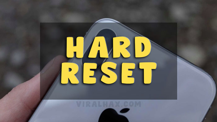 Hard Reset iPhone X