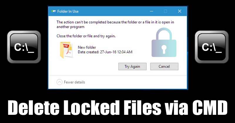Как удалить заблокированные файлы в Windows 10 через CMD