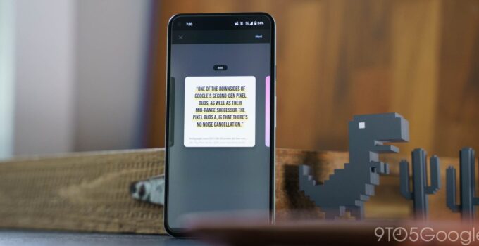 Новый бета-тест Chrome для Android позволяет создавать карточки с цитатами из изображений для публикации текста 313