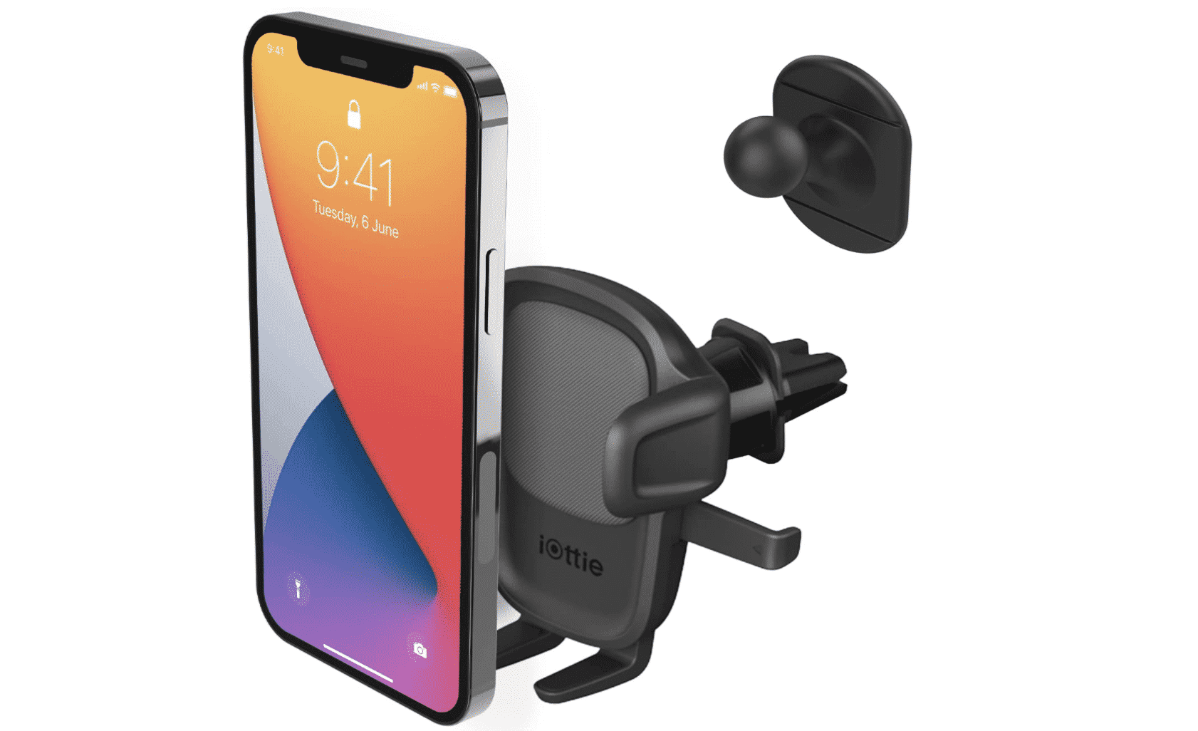 iOttie Easy One Touch 5 Air Vent Car Mount Phone Holder W:Flush Mount for iPhone