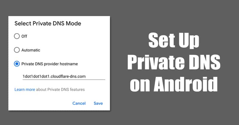 Вот как настроить частный DNS на Android 1
