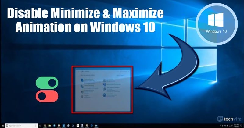 Как отключить сворачивание & amp;  Увеличить анимацию на Windows 10