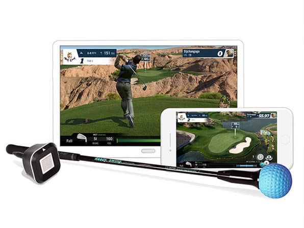 PhiGolf: мобильный и домашний умный симулятор гольфа с клюшкой