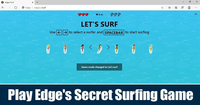 Вот как играть в секретную игру для серфинга от Microsoft Edge