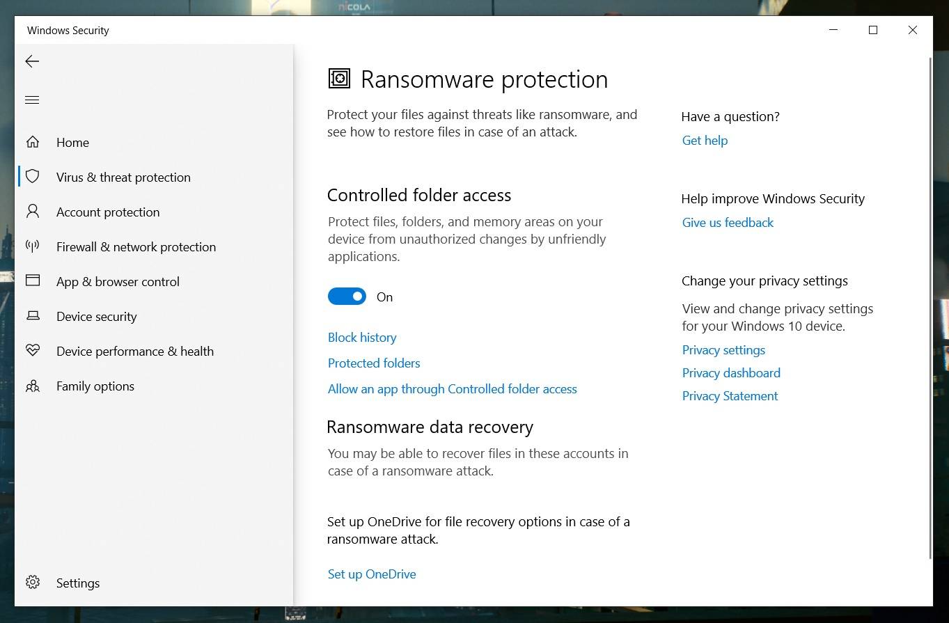 Windows 10 имеет скрытую функцию защиты от программ-вымогателей - вот как ее использовать