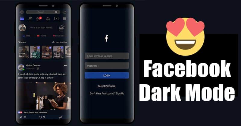 Как включить темный режим Facebook