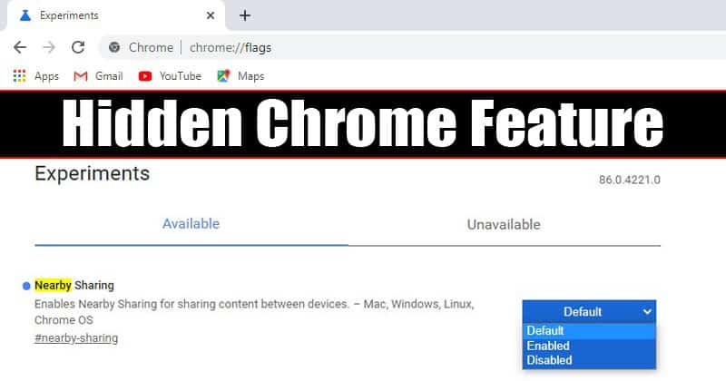 Как включить функцию совместного использования в браузере Chrome