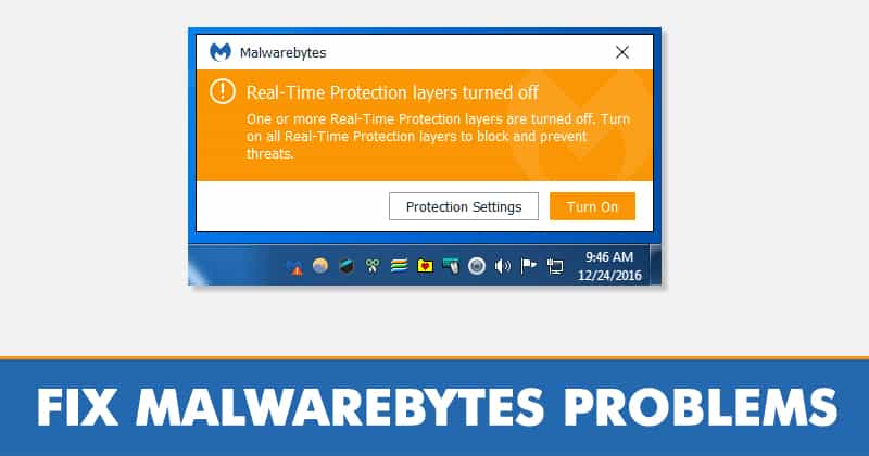 Как исправить не запускающуюся проблему Malwarebytes Real Time Protection