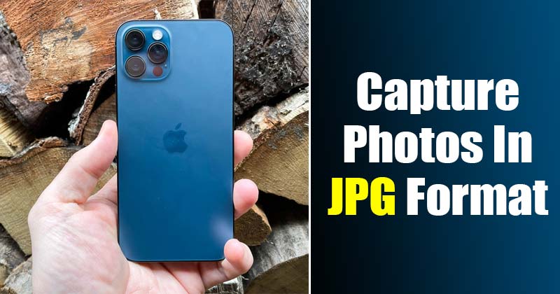 Как снимать / сохранять фотографии в формате JPG на iPhone