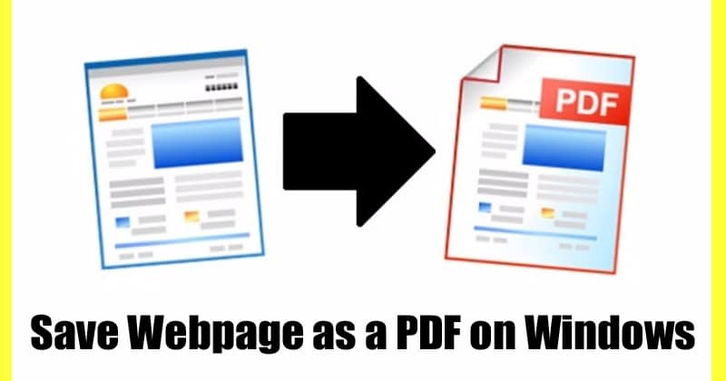 Как сохранить веб-страницу в формате PDF на Windows 10
