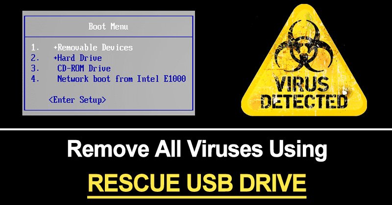 Как удалить все вирусы с ПК с помощью аварийного USB-накопителя