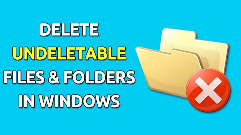 Как удалить файлы и папки, которые невозможно удалить в Windows 10