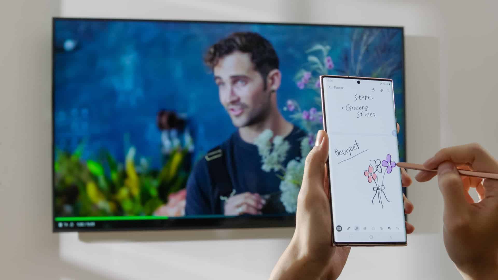 Потоковая передача и многозадачность через Wireless DeX на Samsung Galaxy Note 20, вкладка… 1