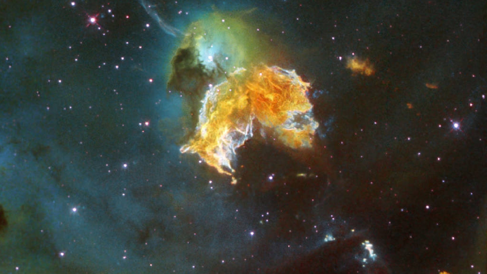 Телескопы NASA обнаружили останки сверхновой в красочном пузыре