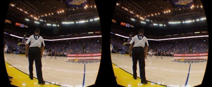 Впервые в НБА с очками виртуальной реальности!
