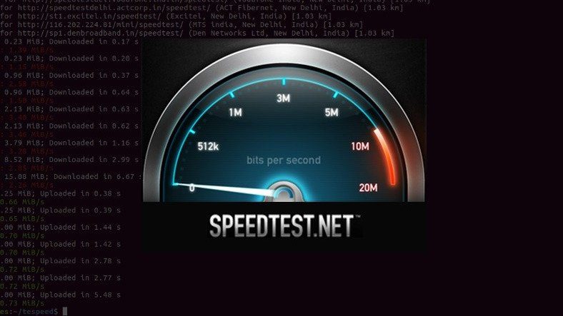 Как проверить скорость интернета на компьютерах с Linux?