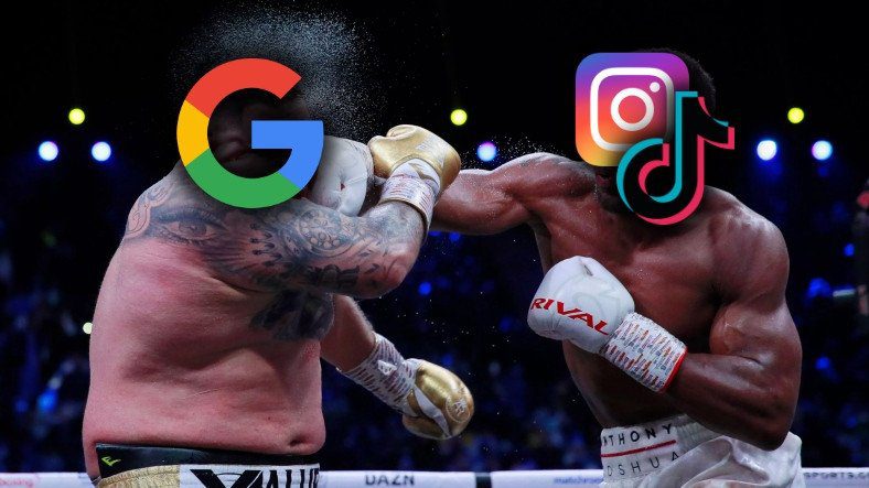 Google: "Instagram TikTok угрожает нам»
