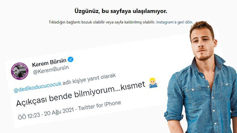 Керем Бюрсин Instagram Аккаунт закрыт