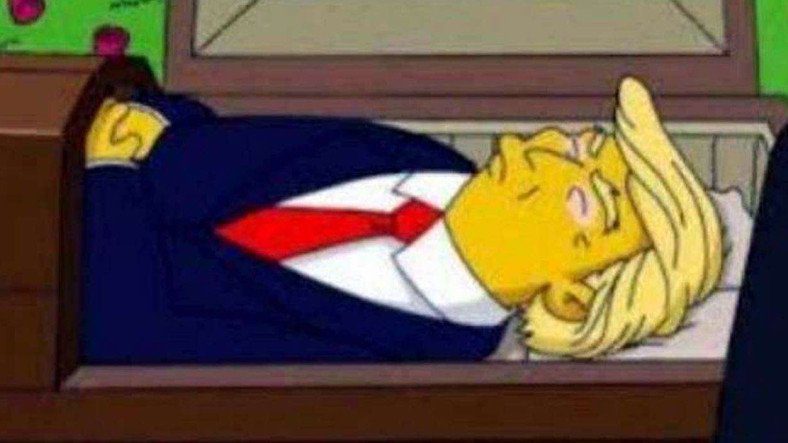 Осознает ли сцена из Симпсонов смерть Трампа?