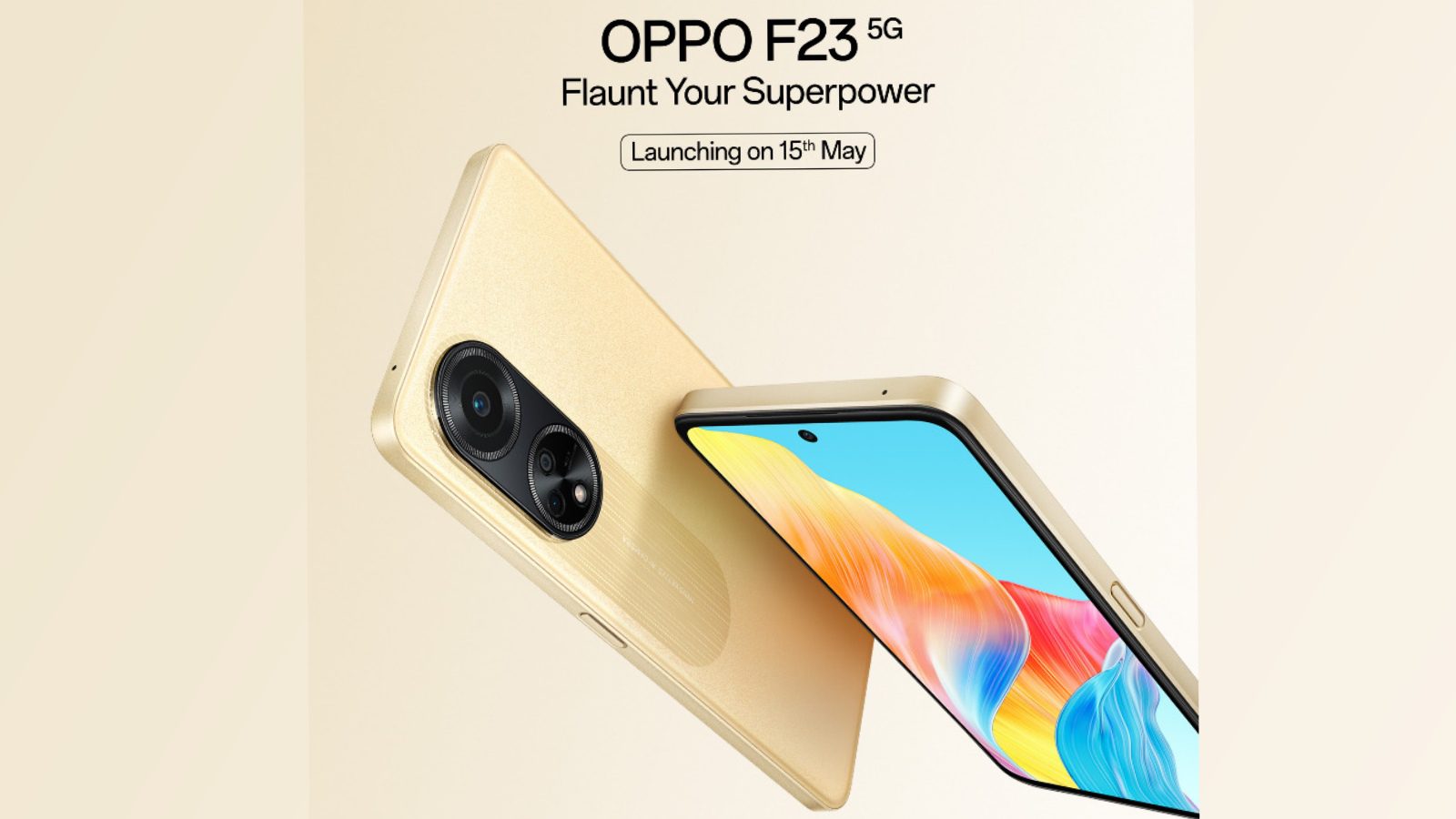 OPPO F23 5G дебютирует в Индии 15 мая с неуказанным процессором Snapdragon