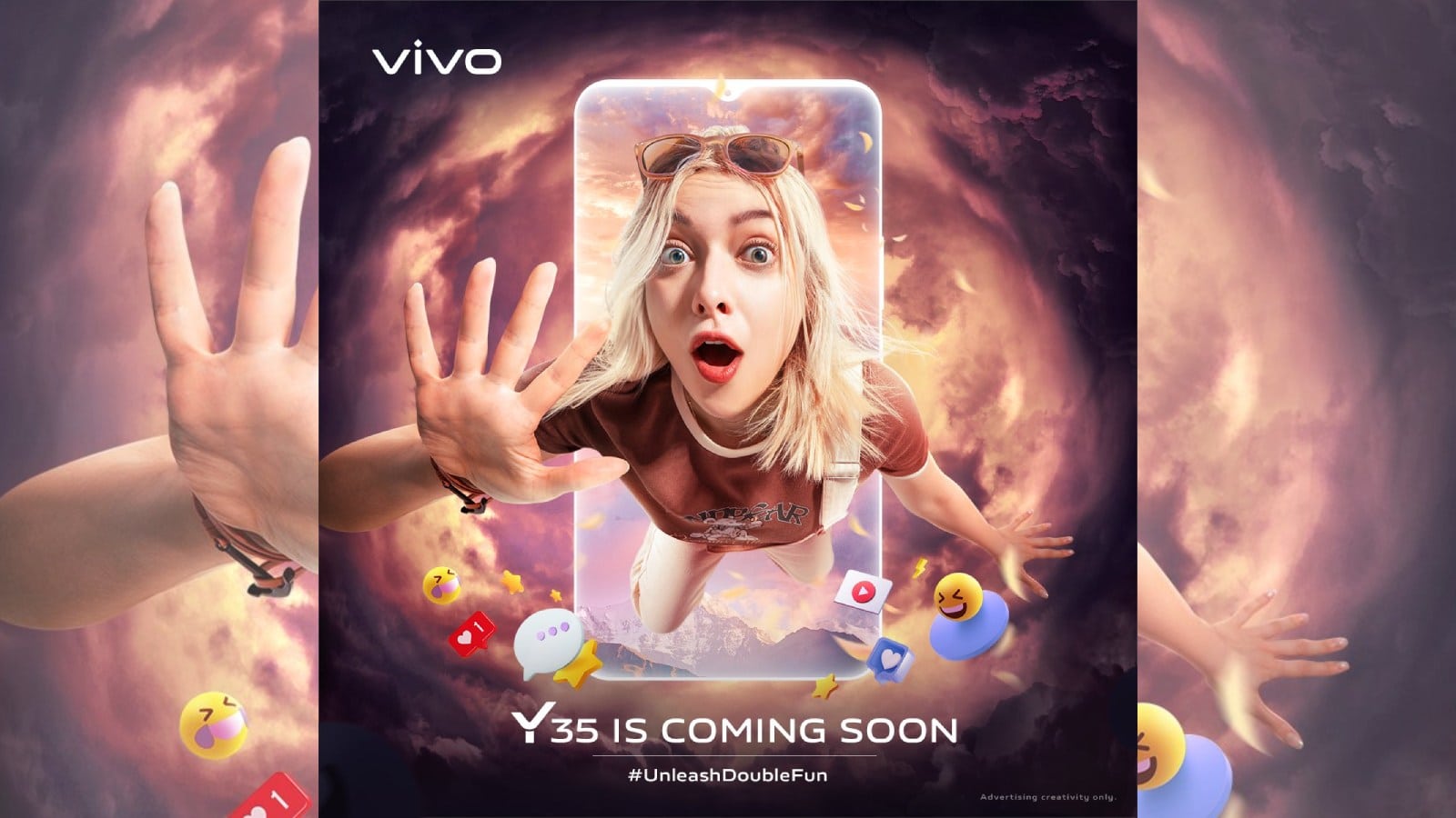 Vivo Официальный представитель Y35 будет представлен в Малайзии 11 августа.