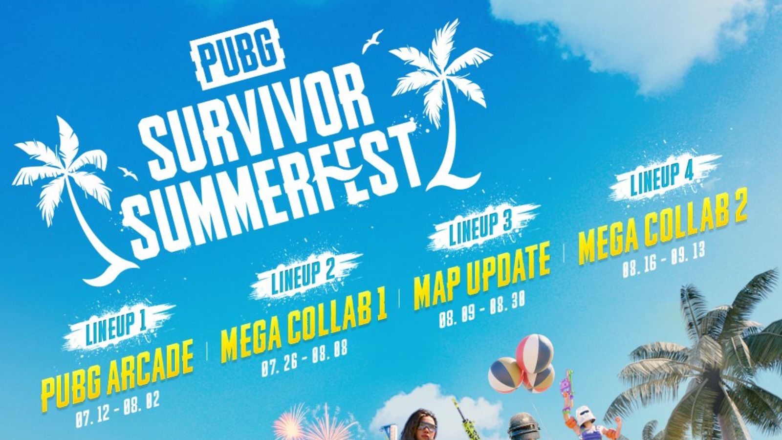 Событие PUBG Survivor Summerfest прибыло с мега-составом