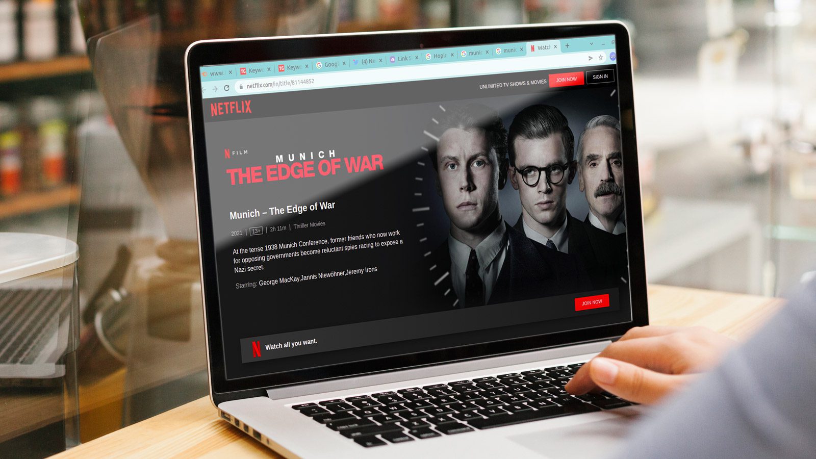 Мюнхен: раскрытие края войны, доступно на Netflix