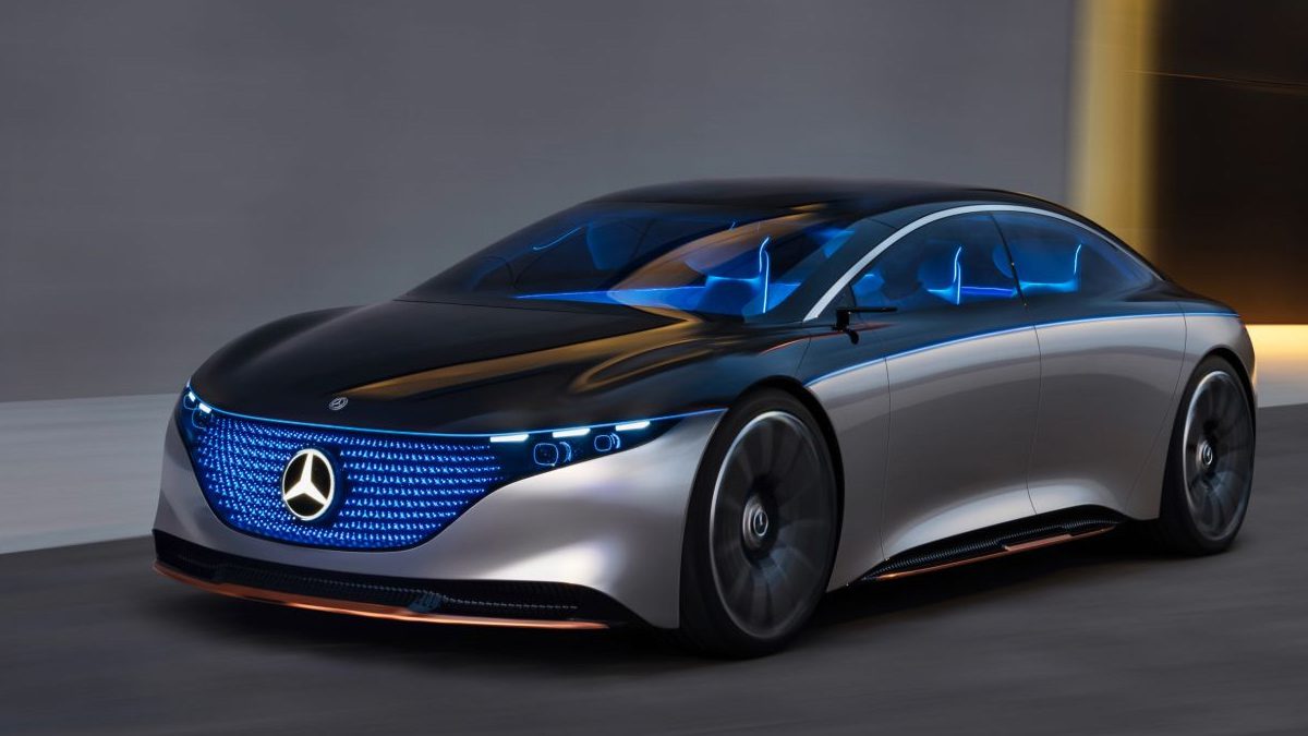 Mercedes представляет концепт электрического седана Vision EQS
