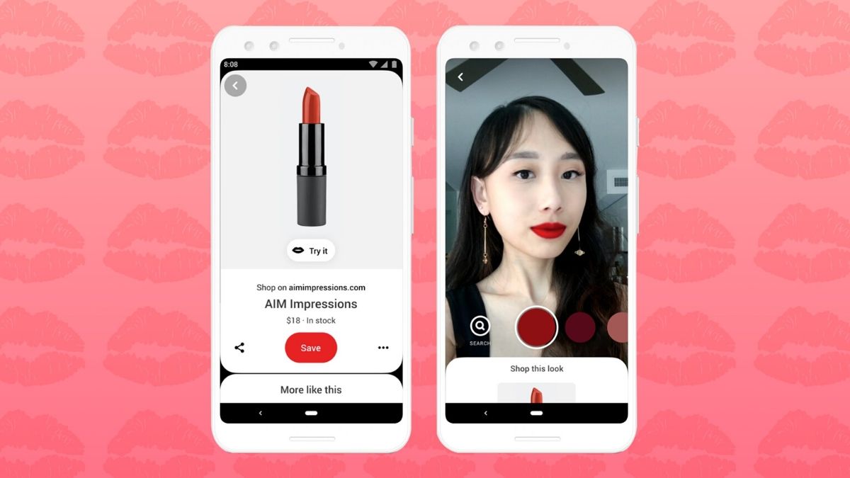 PinterestТехнология AR от компании — новый лучший друг любителей макияжа!