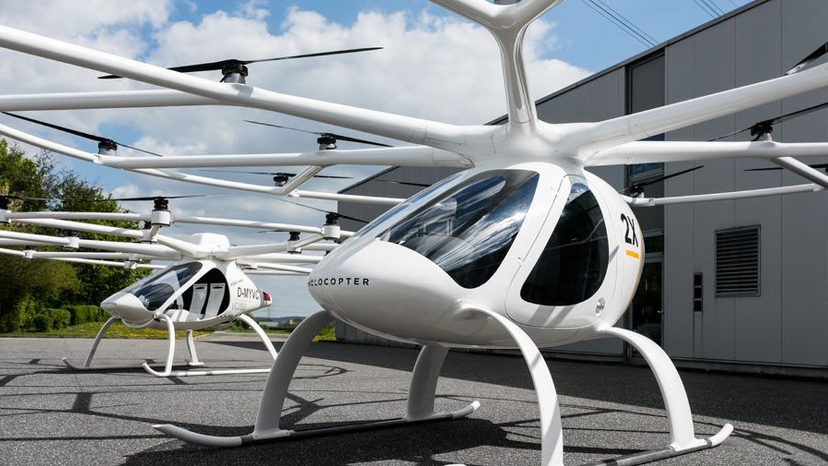 Воздушное такси Volocopter провело первый публичный тест-драйв в Германии