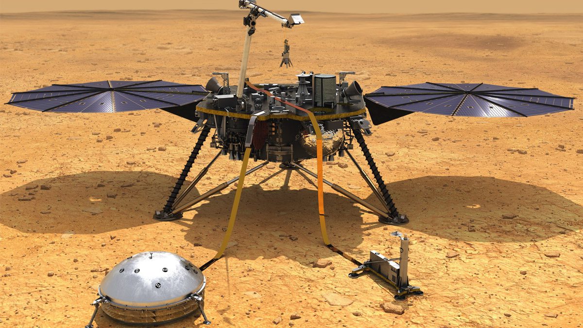Посадочный модуль НАСА InSight, похоже, обнаружил свое первое сейсмическое событие на Марсе;  Марсетрясение
