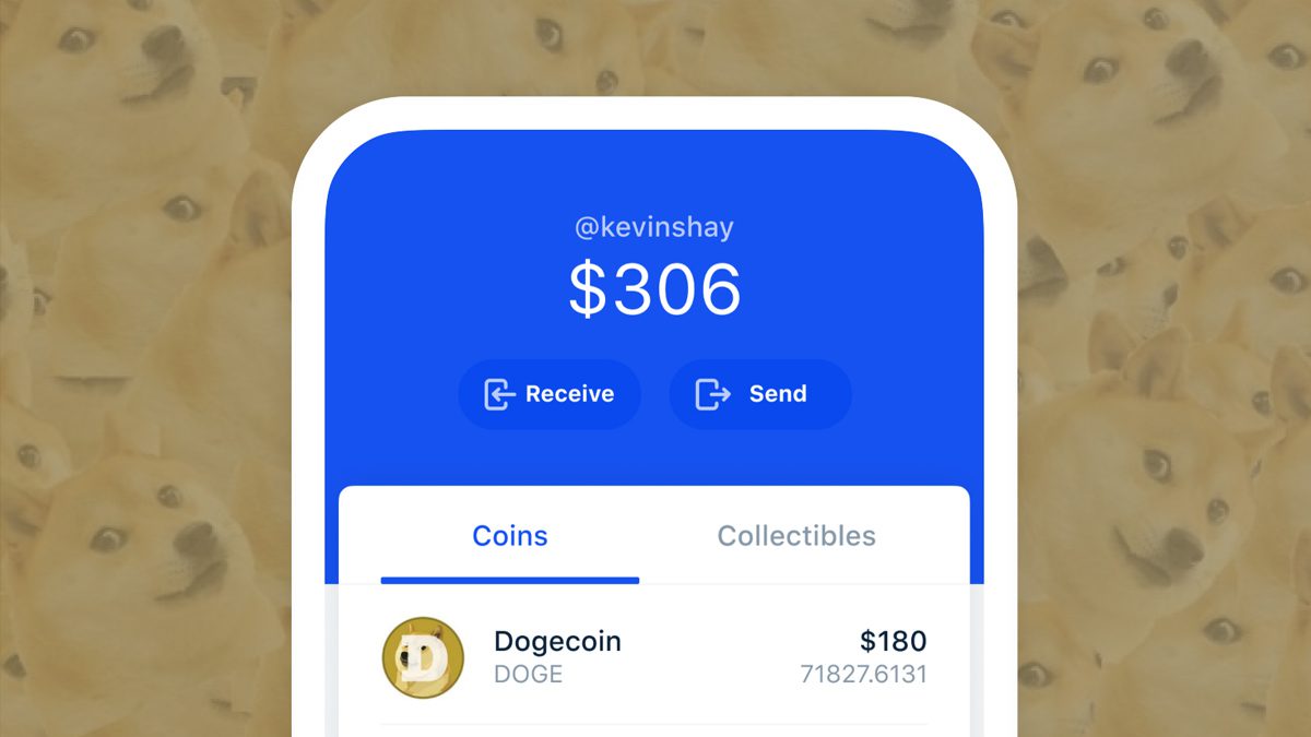 Приложение Coinbase Wallet для поддержки Dogecoin (DOGE) для iOS и Android
