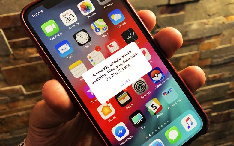 Apple выпускает новую сборку iOS 12 в качестве постоянного исправления постоянного уведомления об обновлении