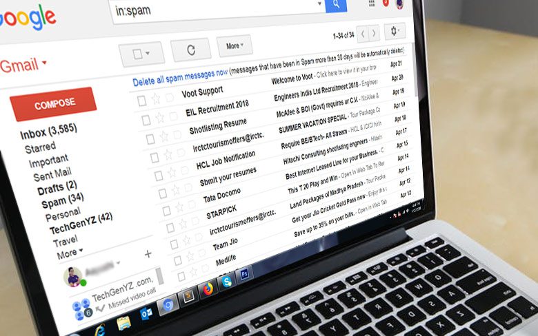Google взял на себя ответственность за спам в Gmail, ни одна учетная запись не была скомпрометирована