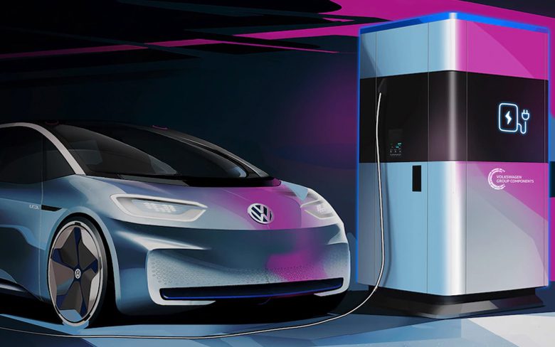 Volkswagen готовится представить мобильную станцию ​​быстрой зарядки для электромобилей