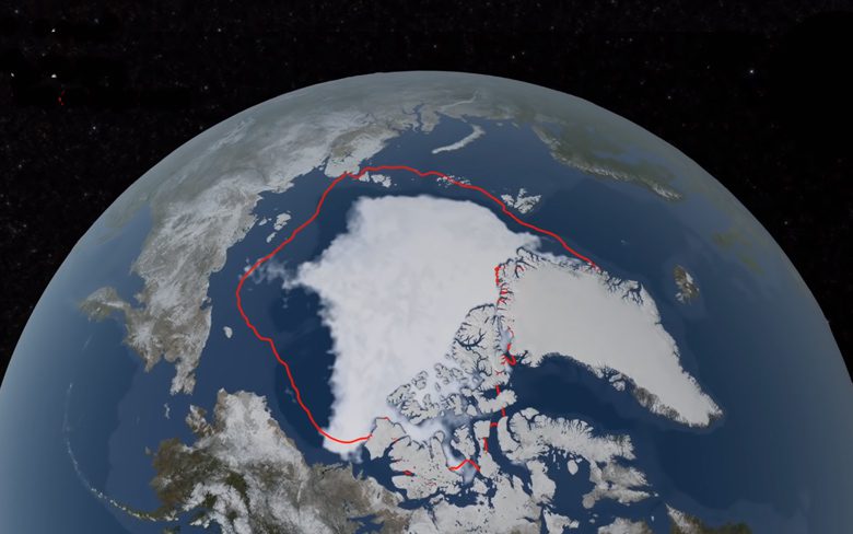 Арктический морской лед достиг минимальной площади в 2018 году